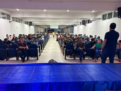 Registro de palestra no evento